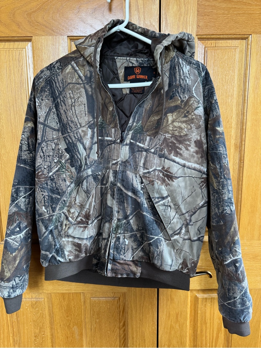 Game Winner Kids' Camouflage Insulated Jacket - Brown/Gray